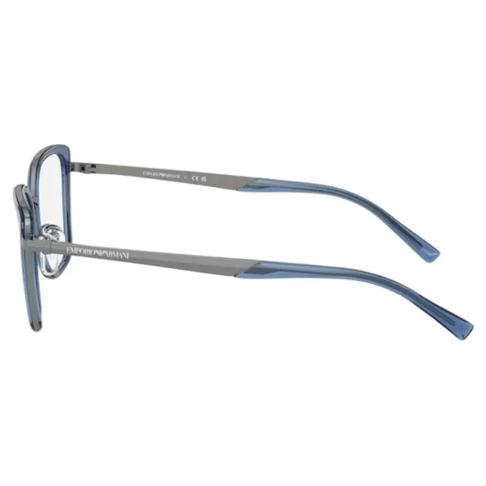 Emporio Armani EA1152 Women’s Cat Eye Eyeglass Frames – Shiny Gunmetal, Full Rim